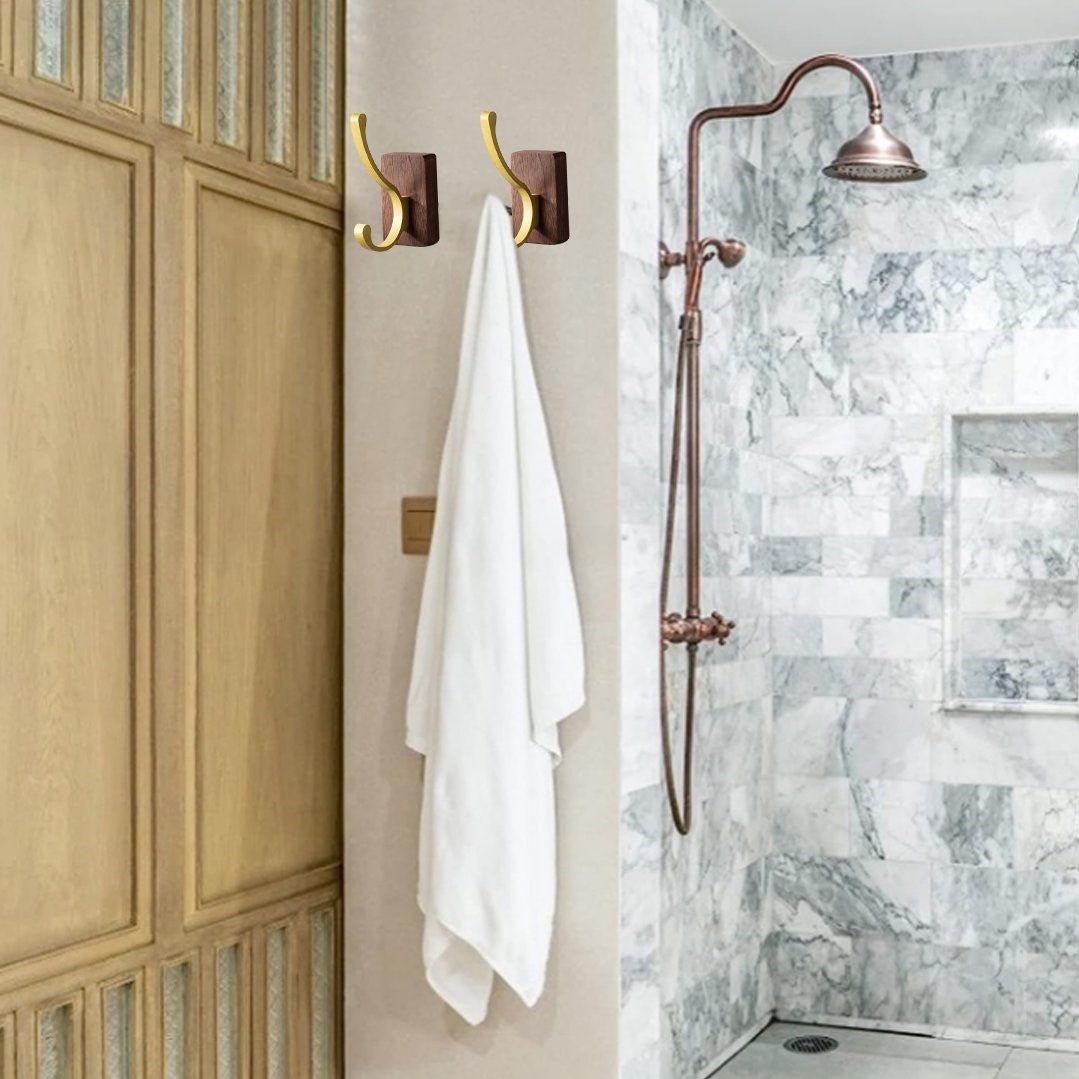 Crochet Mural - WoodHook™ - Double Doré - Ma Casa Décor