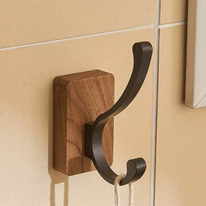 Crochet Mural - WoodHook™ - Double Noir - Ma Casa Décor