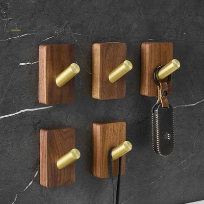 Crochet Mural - WoodHook™ - Rectangle Doré - Ma Casa Décor