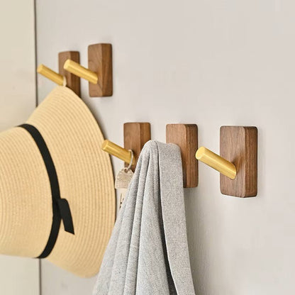 Crochet Mural - WoodHook™ - Rectangle Doré - Ma Casa Décor