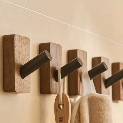 Crochet Mural - WoodHook™ - Rectangle Noir - Ma Casa Décor