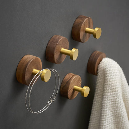 Crochet Mural - WoodHook™ - Rond Doré - Ma Casa Décor