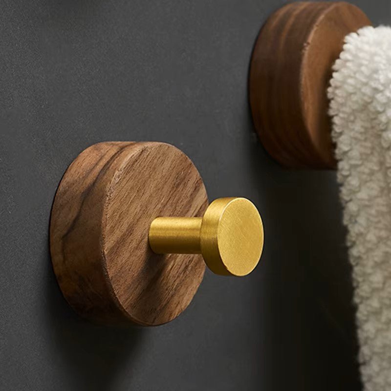 Crochet Mural - WoodHook™ - Rond Doré - Ma Casa Décor