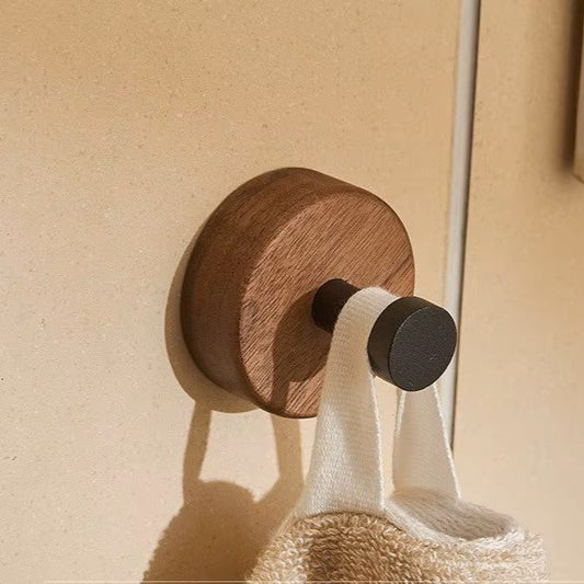 Crochet Mural - WoodHook™ - Rond Noir - Ma Casa Décor