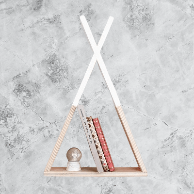 Etagère murale - TriangleWoodenShelf™ - Blanc - Ma Casa Décor