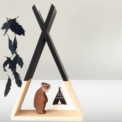 Etagère murale - TriangleWoodenShelf™ - Noir - Ma Casa Décor