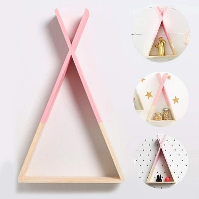 Etagère murale - TriangleWoodenShelf™ - Rose - Ma Casa Décor