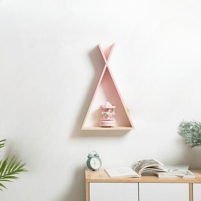 Etagère murale - TriangleWoodenShelf™ - Rose - Ma Casa Décor