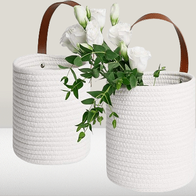 Panier mural - WallHangingFlowerBasket™ - Blanc - Ma Casa Décor