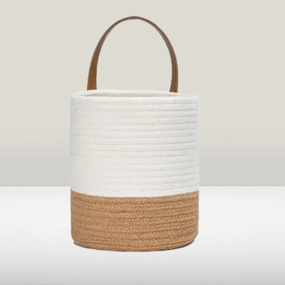 Panier mural - WallHangingFlowerBasket™ - Marron&blanc - Ma Casa Décor